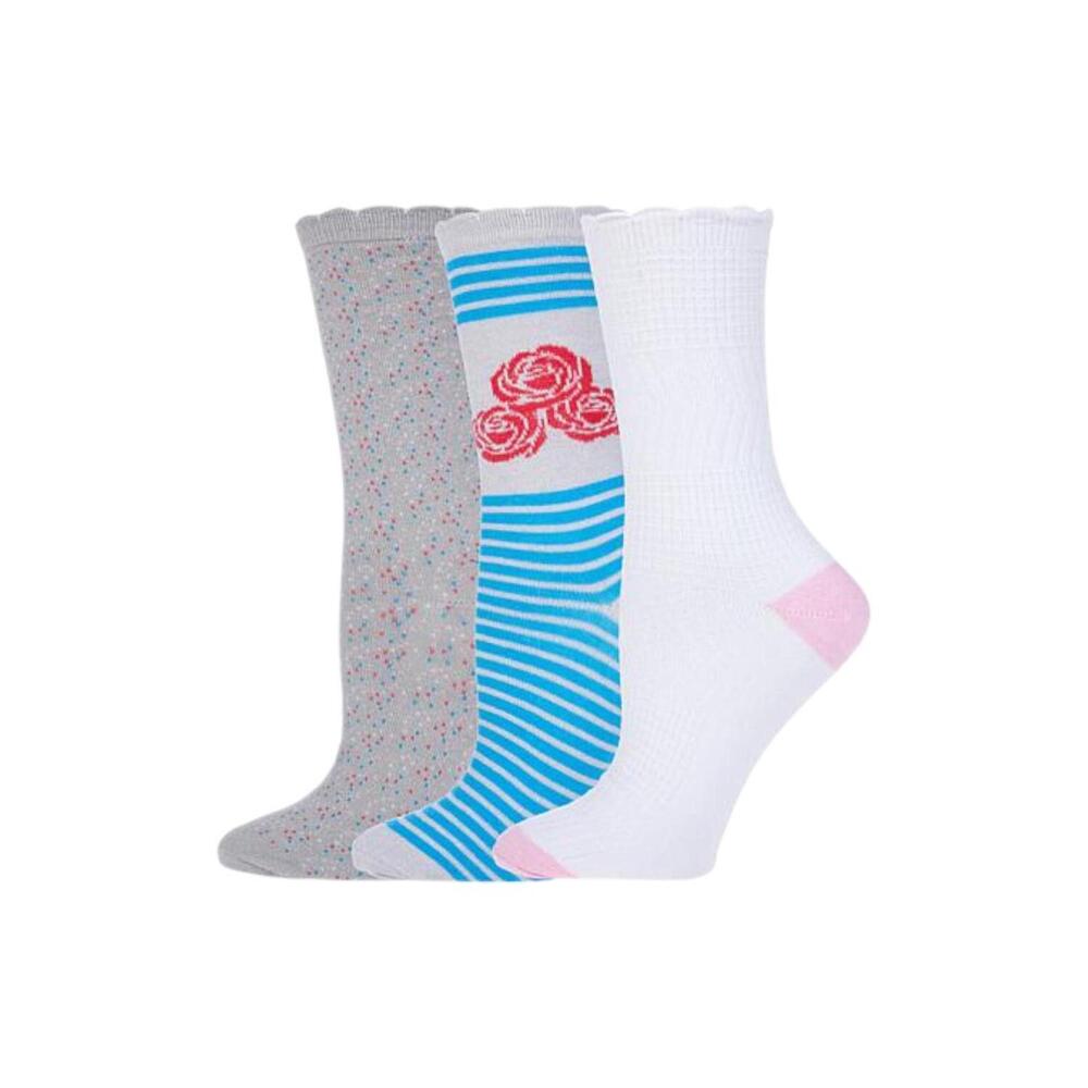 Comfort Code 3-pack Mid-Weight Crew Socks Rose